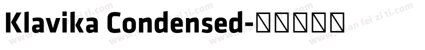 Klavika Condensed字体转换